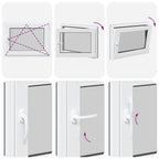 Basement Window "RISOR" 80x50 cm Tilt&Turn DIN Right Anthracite