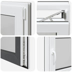 Basement Window "RISOR" 80x50 cm Tilt&Turn DIN Right Anthracite