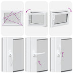 Basement Window "RISOR" 80x60 cm Tilt&Turn DIN Right Anthracite