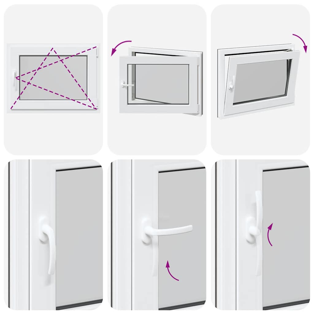 Basement Window "RISOR" 80x60 cm Tilt&Turn DIN Right Anthracite