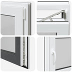 Basement Window "RISOR" 80x60 cm Tilt&Turn DIN Right Anthracite