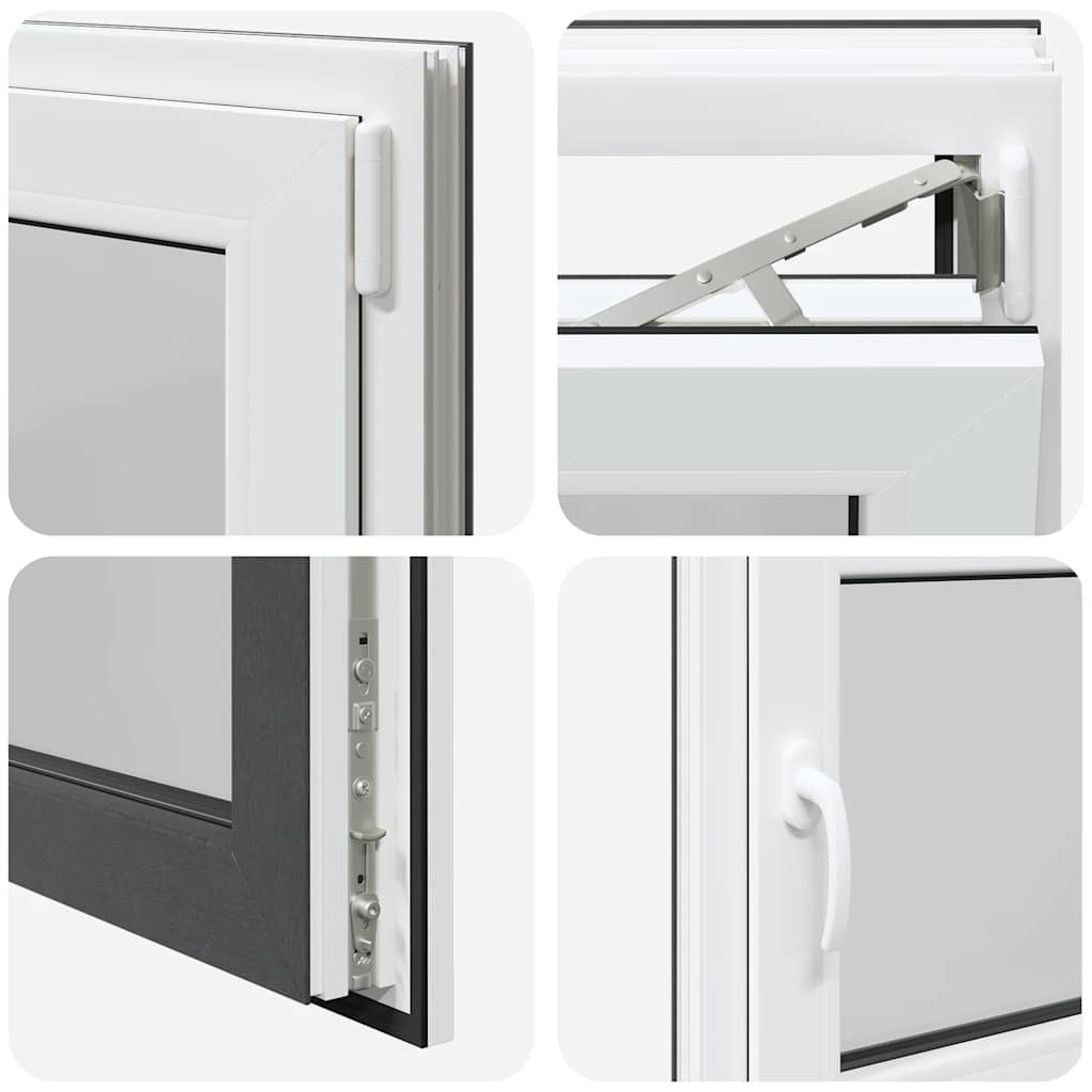 Basement Window "RISOR" 80x60 cm Tilt&Turn DIN Right Anthracite