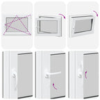 Basement Window "RISOR" 80x70 cm Tilt&Turn DIN Right Anthracite