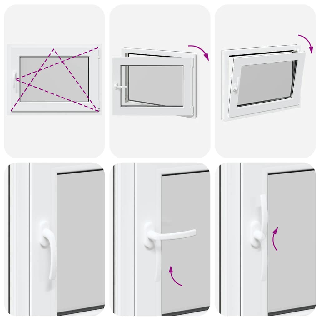 Basement Window "RISOR" 80x70 cm Tilt&Turn DIN Right Anthracite
