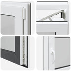 Basement Window "RISOR" 80x70 cm Tilt&Turn DIN Right Anthracite