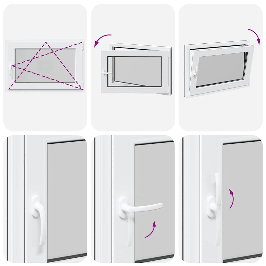 Basement Window "RISOR" 90x50 cm Tilt&Turn DIN Right Anthracite