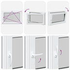 Basement Window "RISOR" 90x50 cm Tilt&Turn DIN Right Anthracite