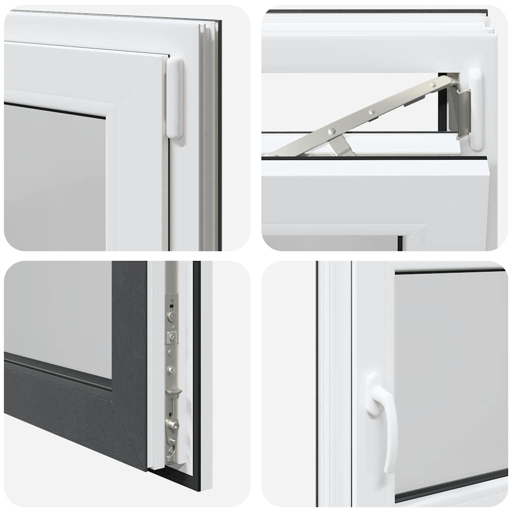 Basement Window "RISOR" 90x50 cm Tilt&Turn DIN Right Anthracite