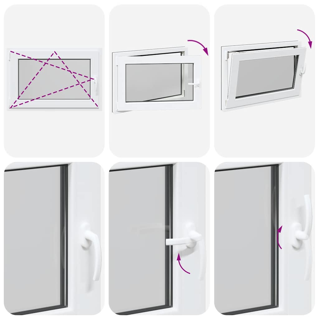 Basement Window "RISOR" 90x50 cm Tilt&Turn DIN Left Anthracite