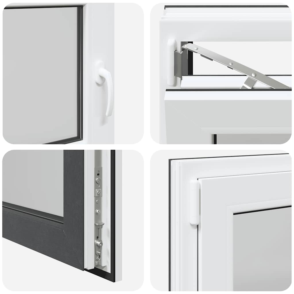 Basement Window "RISOR" 90x50 cm Tilt&Turn DIN Left Anthracite