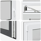 Basement Window "RISOR" 90x50 cm Tilt&Turn DIN Left Anthracite