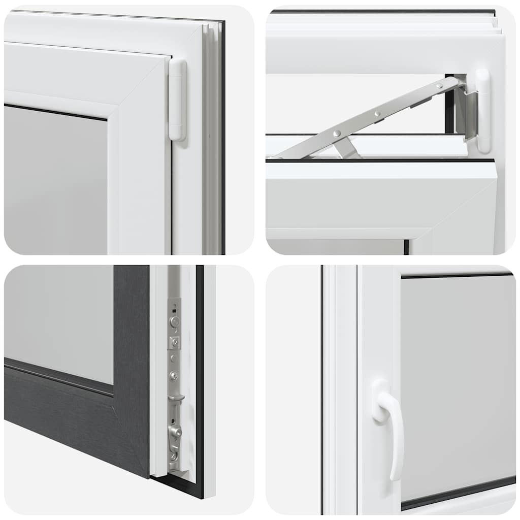 Basement Window RISOR 90x60 cm Tilt&Turn DIN Right Anthracite