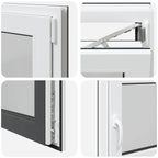 Basement Window RISOR 90x60 cm Tilt&Turn DIN Right Anthracite