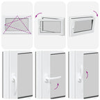 Basement Window "RISOR" 90x70 cm Tilt&Turn DIN Right Anthracite