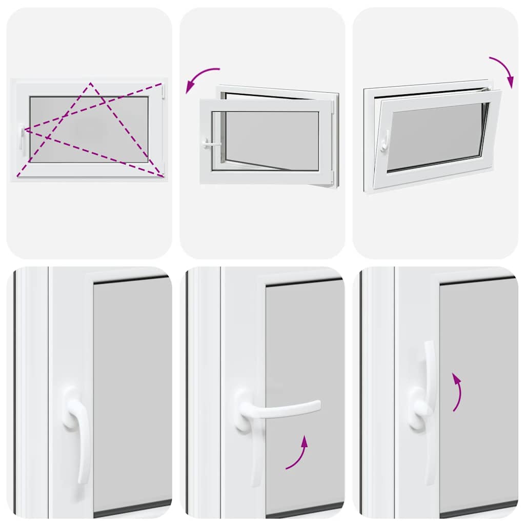 Basement Window "RISOR" 90x70 cm Tilt&Turn DIN Right Anthracite
