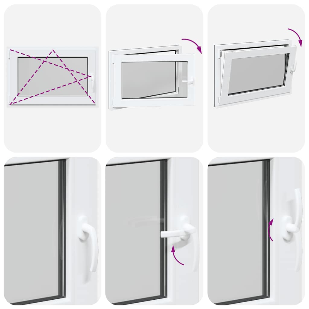 Basement Window "RISOR" 90x70 cm Tilt&Turn DIN Left Anthracite