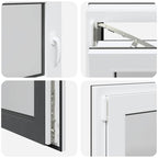 Basement Window "RISOR" 90x70 cm Tilt&Turn DIN Left Anthracite