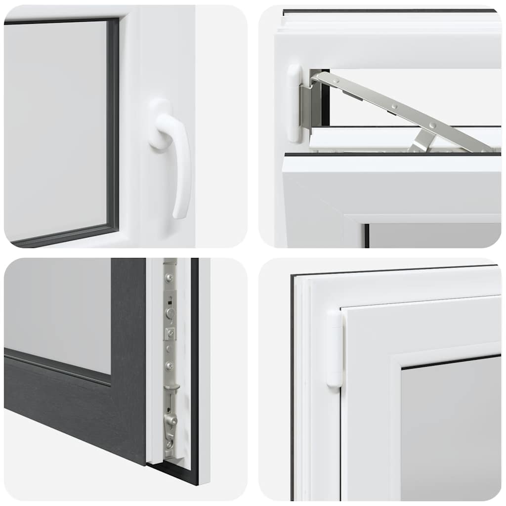 Basement Window "RISOR" 100x50 cm Tilt&Turn DIN Left Anthracite