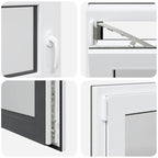 Basement Window "RISOR" 100x50 cm Tilt&Turn DIN Left Anthracite