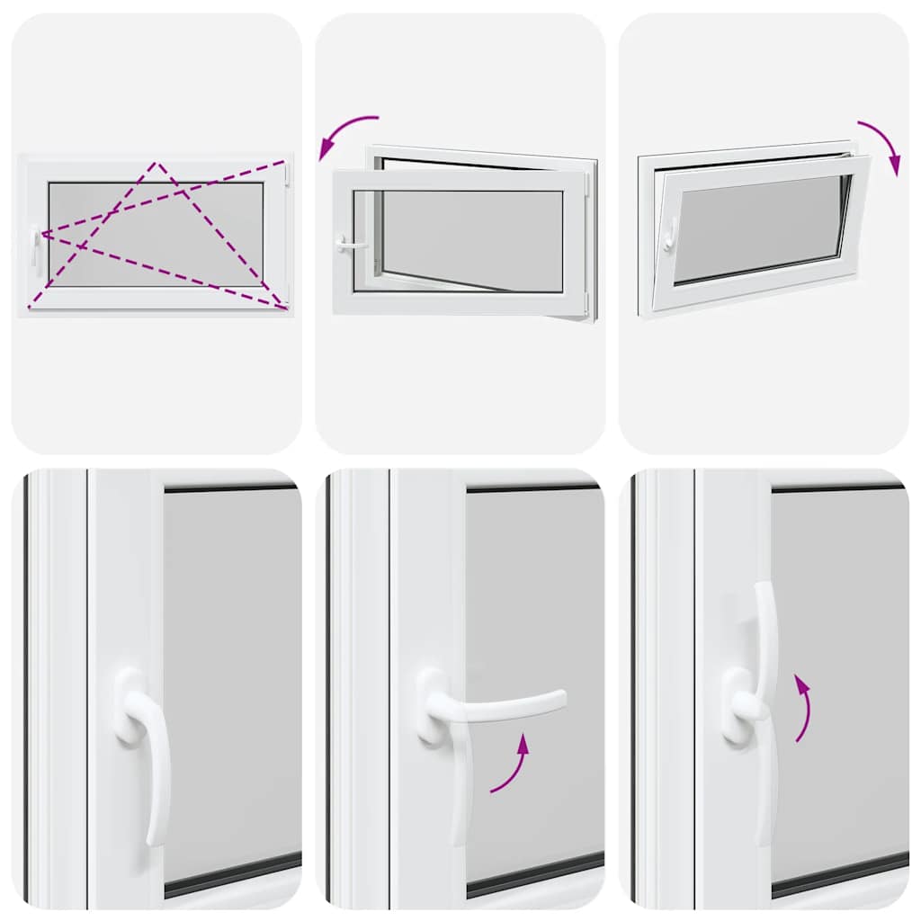 Basement Window "RISOR" 100x60 cm Tilt&Turn DIN Right Anthracite