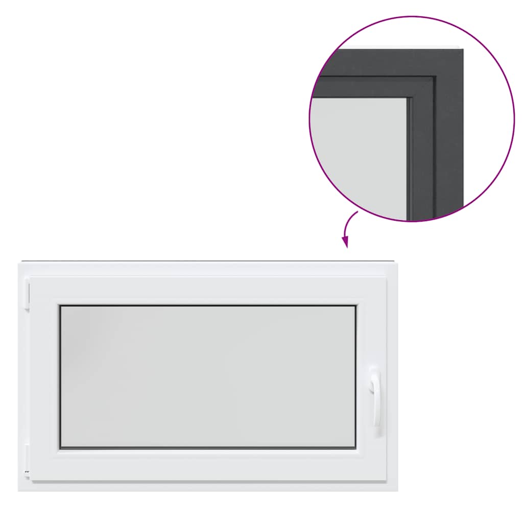 Basement Window "RISOR" 100x60 cm Tilt&Turn DIN Left Anthracite
