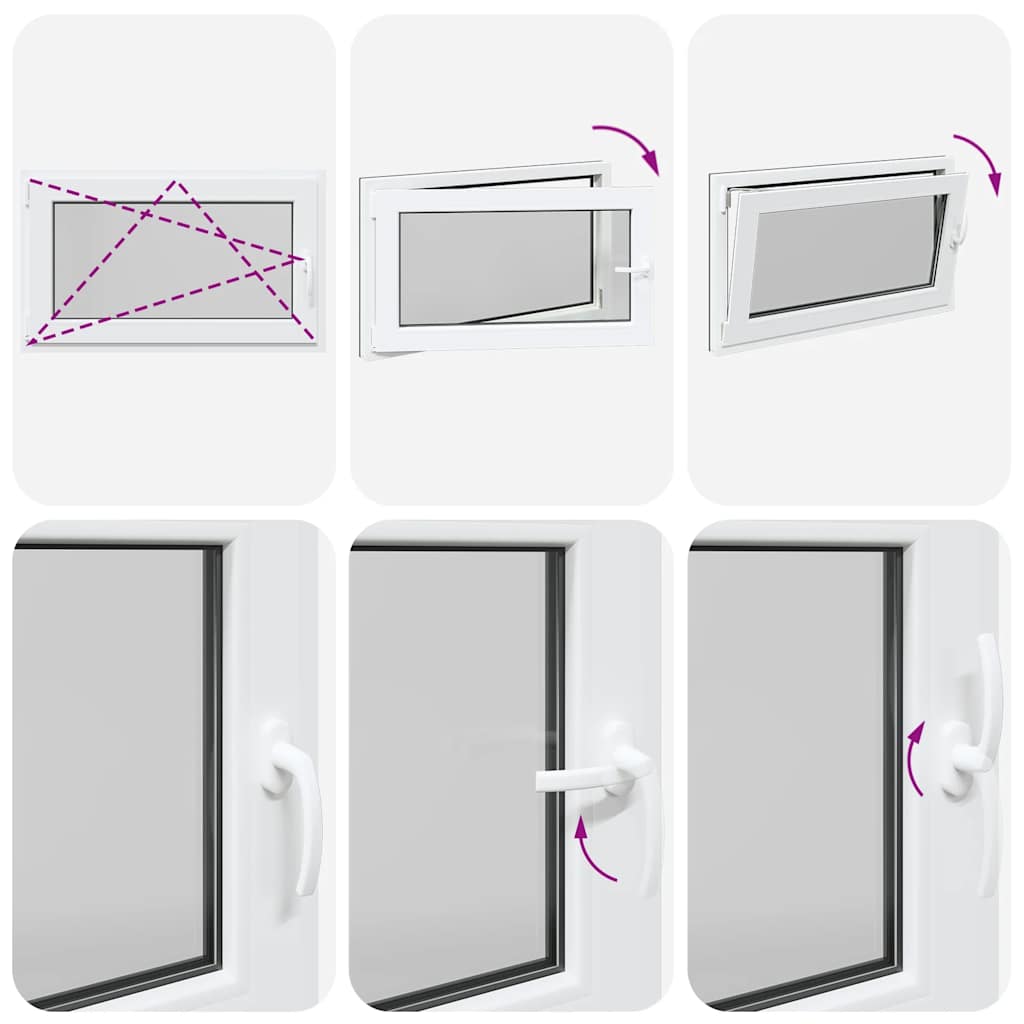 Basement Window "RISOR" 100x60 cm Tilt&Turn DIN Left Anthracite