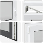 Basement Window "RISOR" 100x60 cm Tilt&Turn DIN Left Anthracite