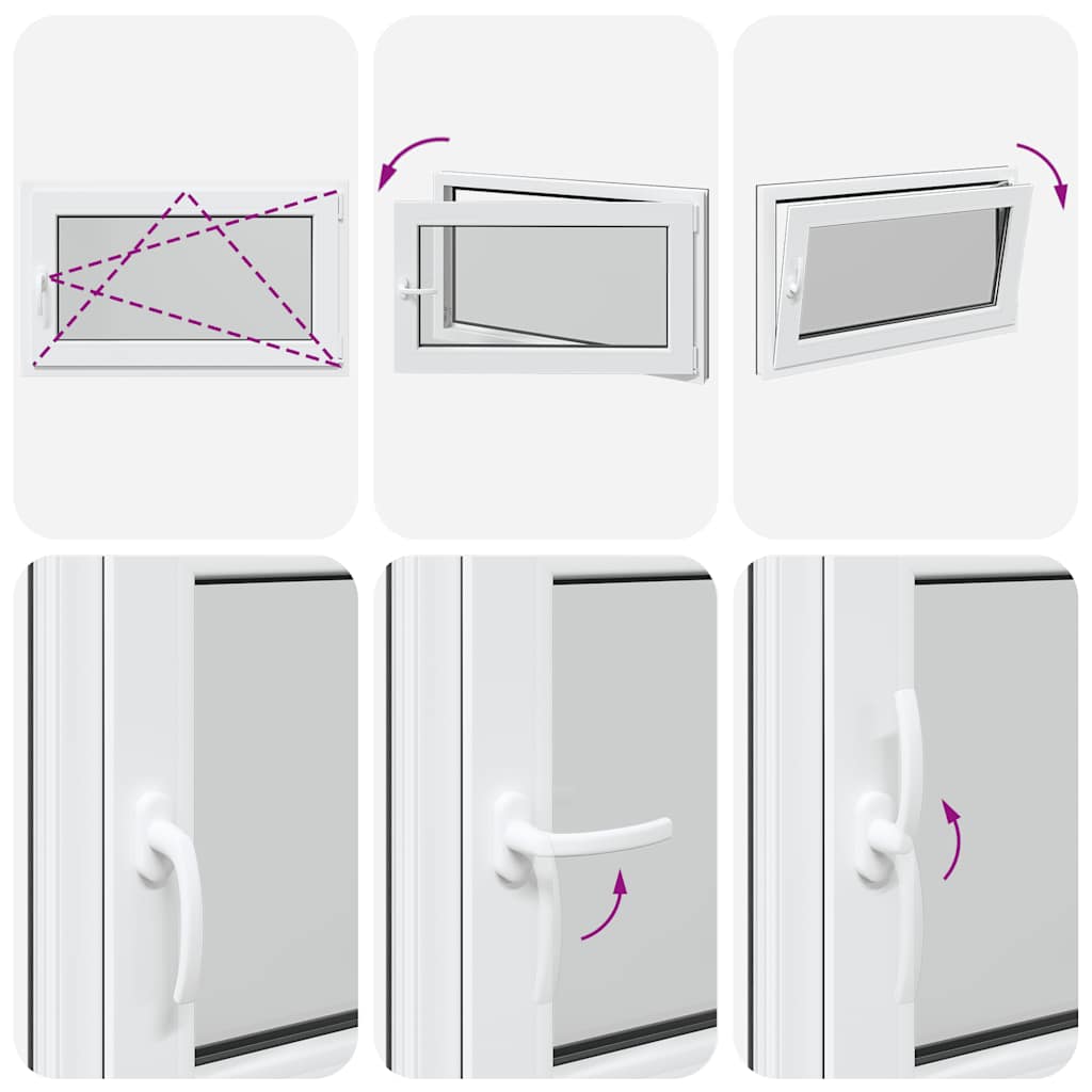 Basement Window "RISOR" 100x70 cm Tilt&Turn DIN Right Anthracite
