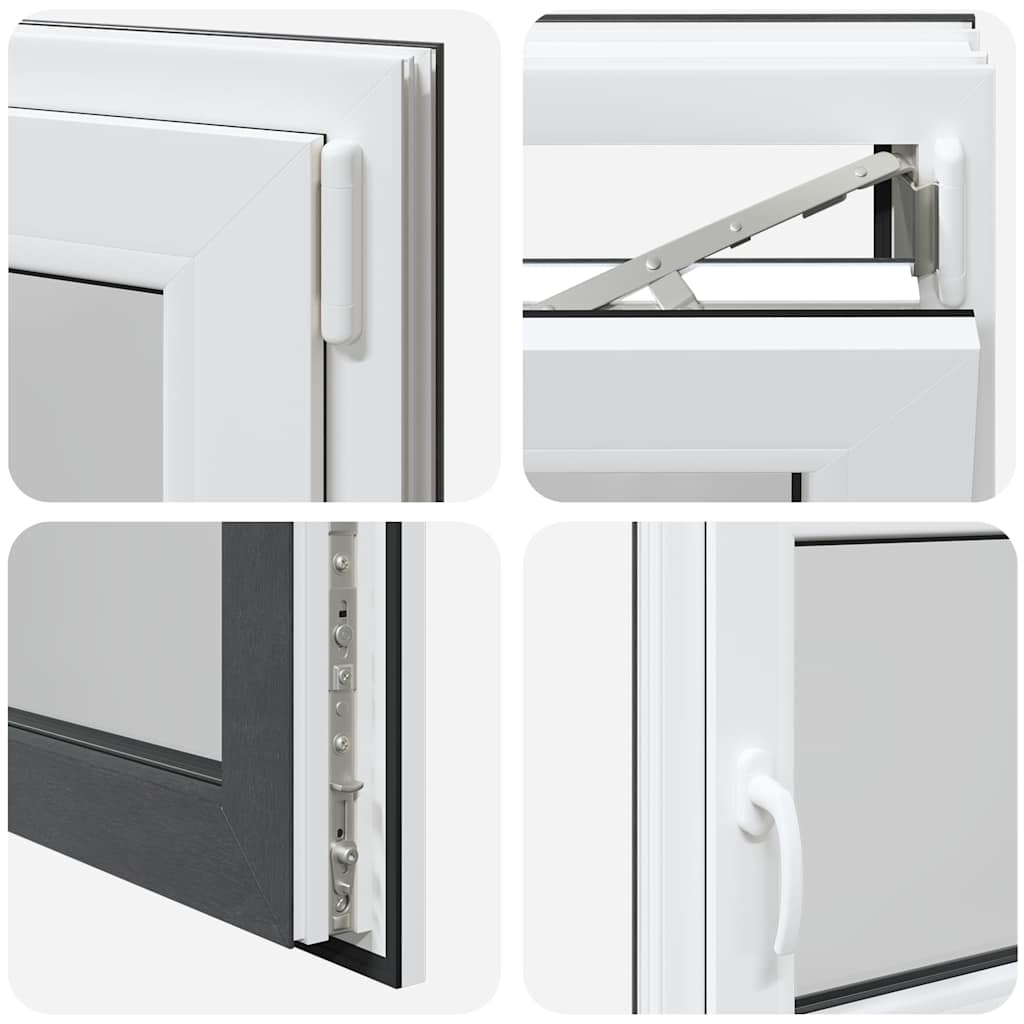 Basement Window "RISOR" 100x70 cm Tilt&Turn DIN Right Anthracite