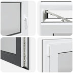 Basement Window "RISOR" 100x70 cm Tilt&Turn DIN Left Anthracite