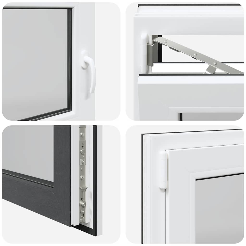 Basement Window "RISOR" 100x70 cm Tilt&Turn DIN Left Anthracite