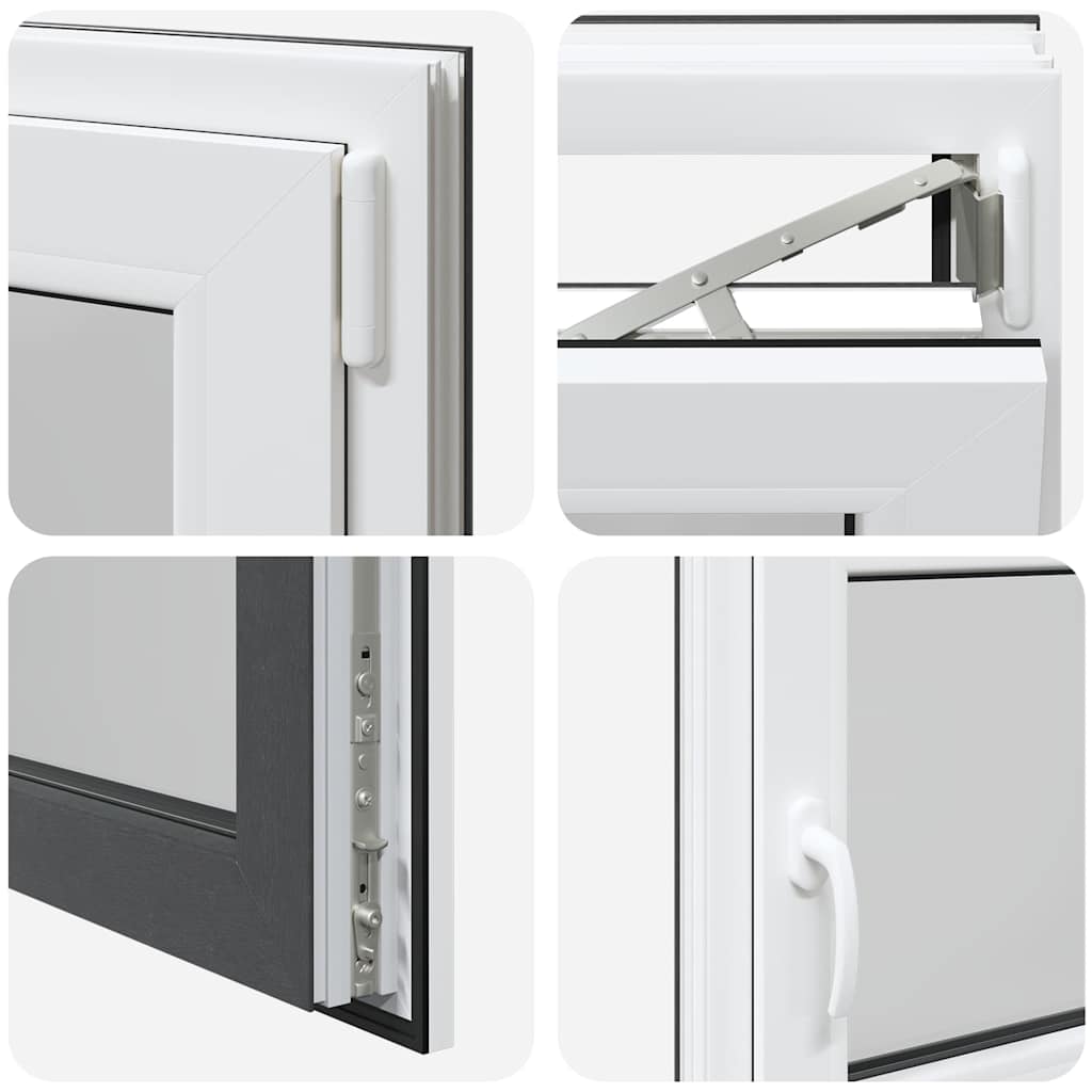 Basement Window "RISOR" 110x50 cm Tilt&Turn DIN Right Anthracite