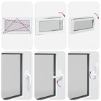 Basement Window "RISOR" 110x50 cm Tilt&Turn DIN Left Anthracite