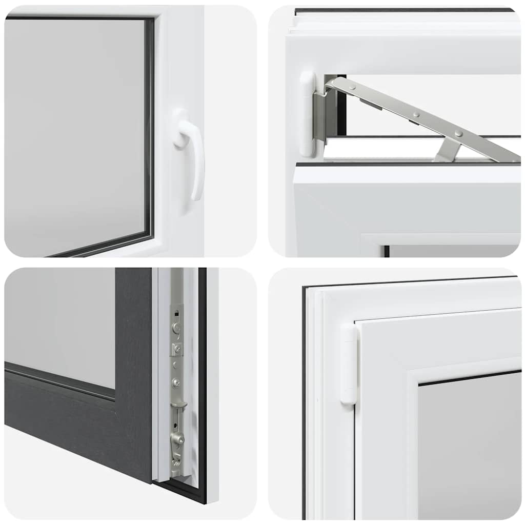 Basement Window "RISOR" 110x50 cm Tilt&Turn DIN Left Anthracite