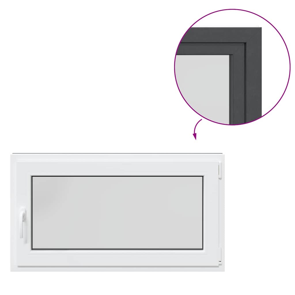 Basement Window "RISOR" 110x60 cm Tilt&Turn DIN Right Anthracite