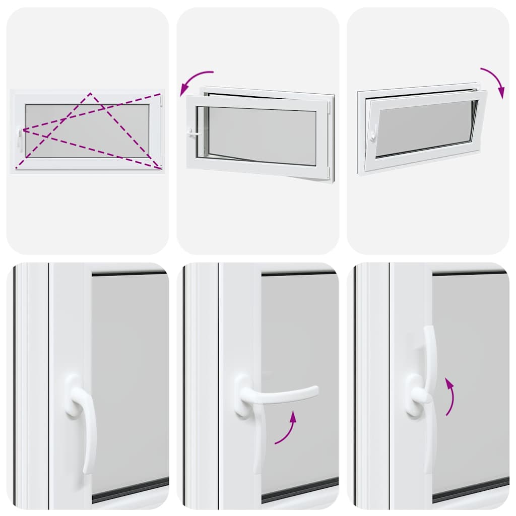 Basement Window "RISOR" 110x60 cm Tilt&Turn DIN Right Anthracite