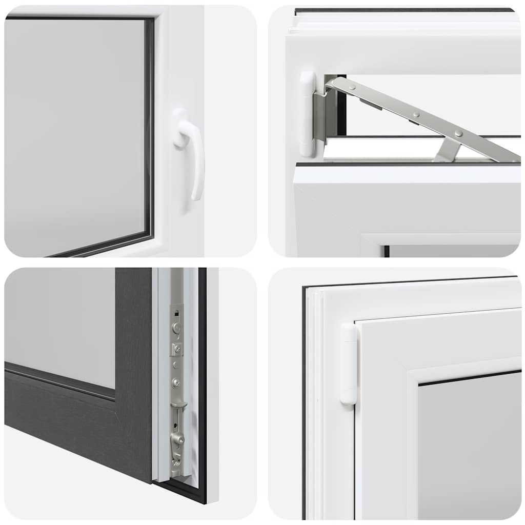 Basement Window "RISOR" 110x60 cm Tilt&Turn DIN Left Anthracite