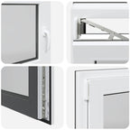 Basement Window "RISOR" 110x60 cm Tilt&Turn DIN Left Anthracite