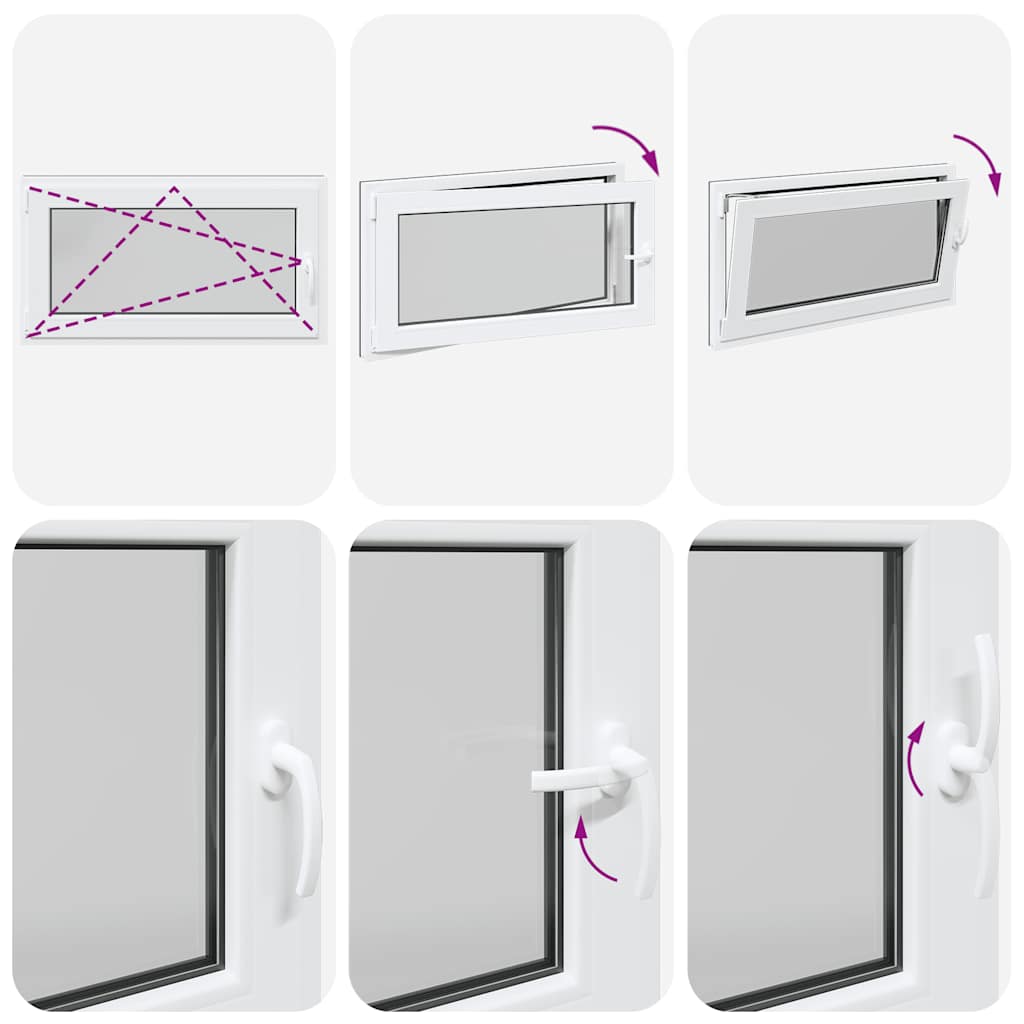 Basement Window "RISOR" 110x70 cm Tilt&Turn DIN Left Anthracite