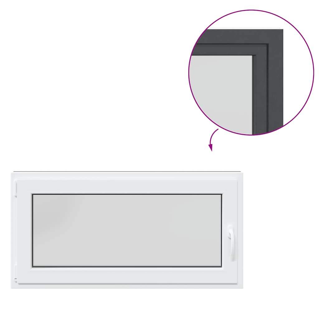 Basement Window "RISOR" 120x60 cm Tilt&Turn DIN Left Anthracite