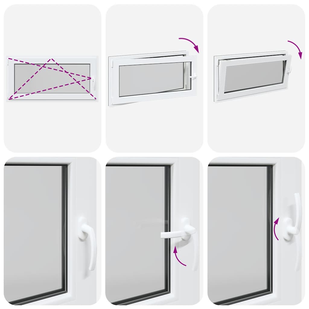Basement Window "RISOR" 120x60 cm Tilt&Turn DIN Left Anthracite