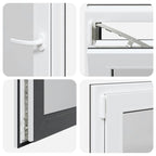 Basement Window "RISOR" 50x75 cm Tilt&Turn DIN Left Anthracite