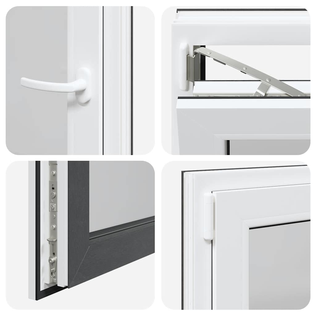 Basement Window "RISOR" 50x75 cm Tilt&Turn DIN Left Anthracite