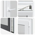 Basement Window "RISOR" 60x80 cm Tilt&Turn DIN Left Anthracite