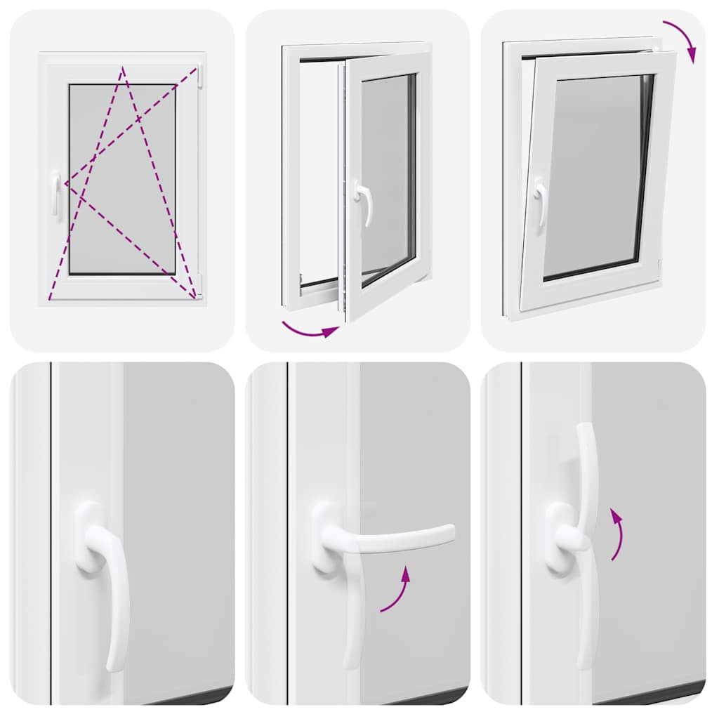 Basement Window "RISOR" 60x90 cm Tilt&Turn DIN Right Anthracite