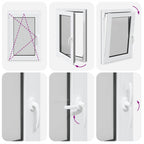 Basement Window "RISOR" 60x100 cm Tilt&Turn DIN Left Anthracite