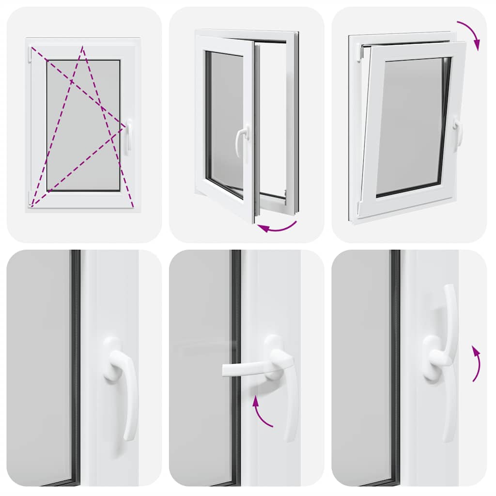 Basement Window "RISOR" 60x100 cm Tilt&Turn DIN Left Anthracite