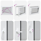 Basement Window "RISOR" 80x50 cm Tilt&Turn DIN Right Anthracite