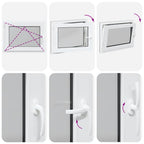 Basement Window "RISOR" 80x60 cm Tilt&Turn DIN Left Anthracite