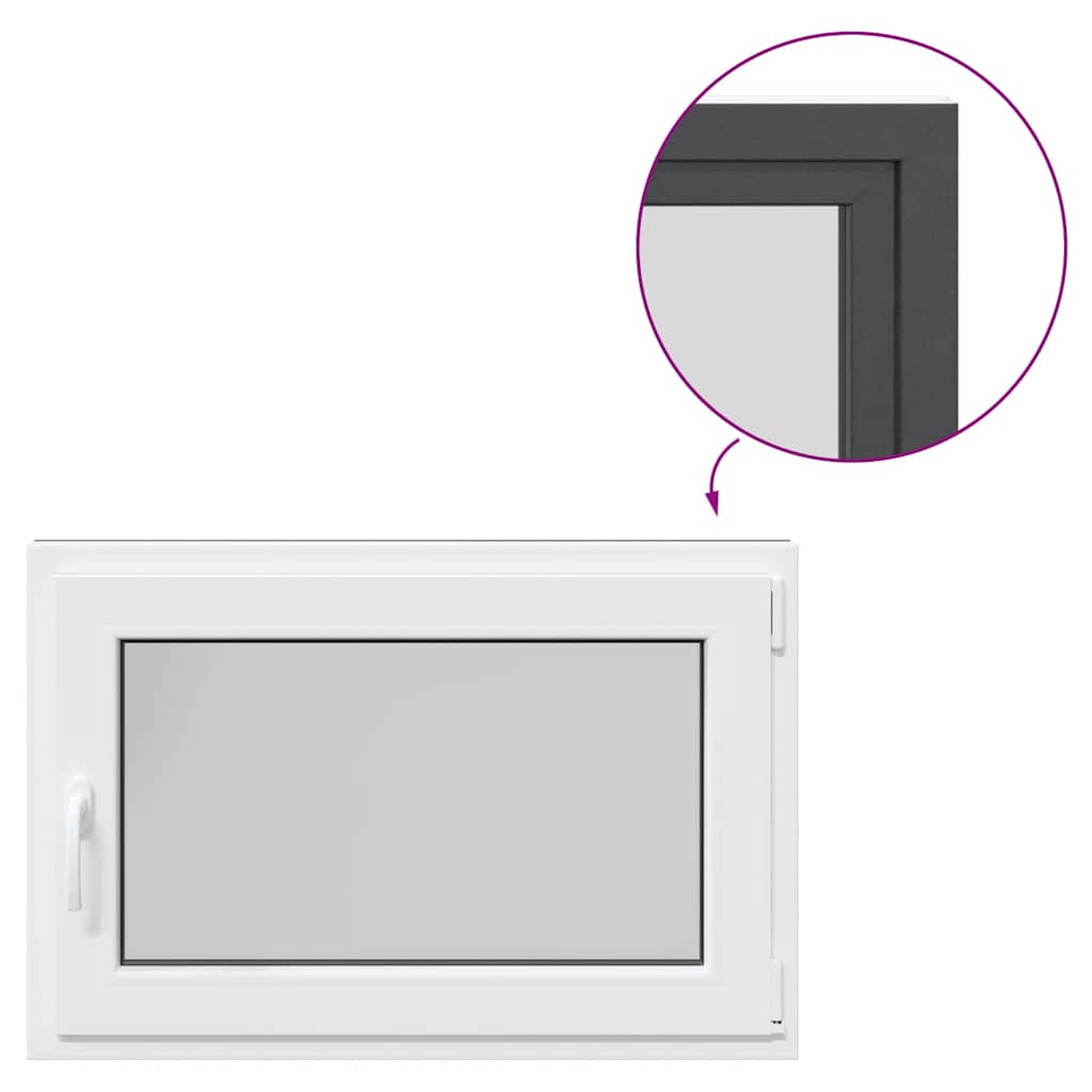 Basement Window "RISOR" 90x50 cm Tilt&Turn DIN Right Anthracite